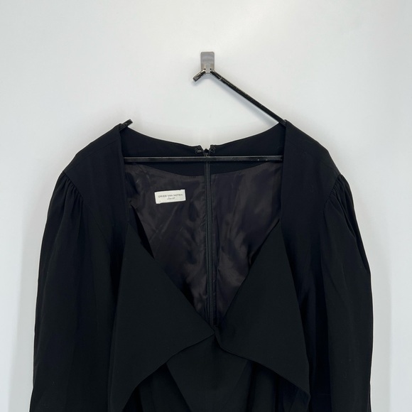 Dries Van Noten Tops - Dries Van Noten Halter Multi-Way Front Wrap Bow Neck Tie Long Sleeve Blouse